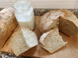 Receta de pan con masa madre