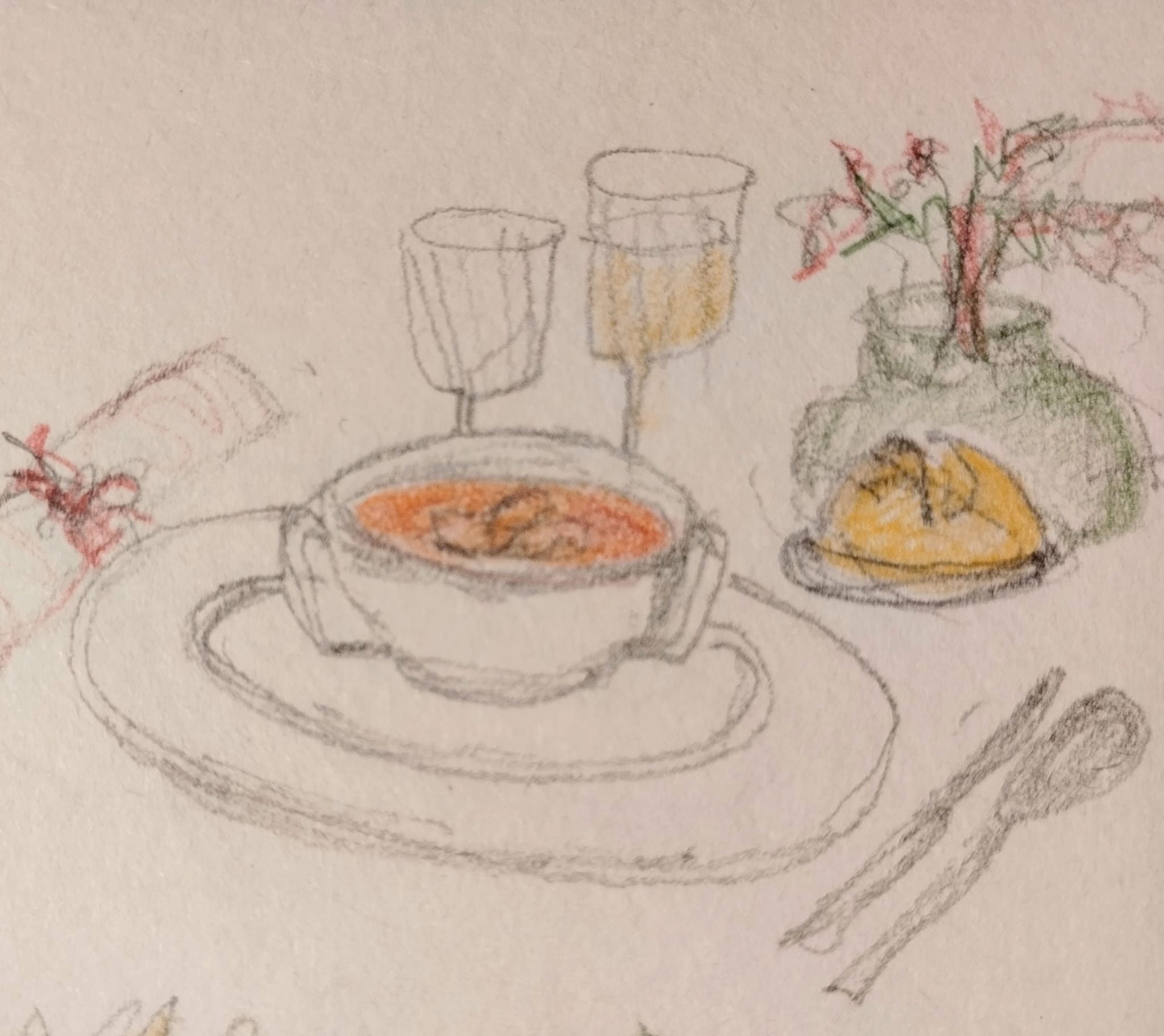 Menu de noche buena de sardinas en lata. Crema de mejillones