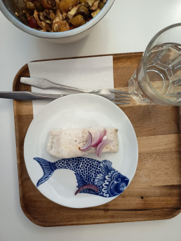 Merluza al horno con vinagreta. Receta de Sardinas en lata