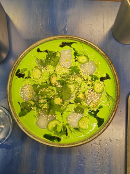 Ceviche de vieiras Krudo Raw Bar