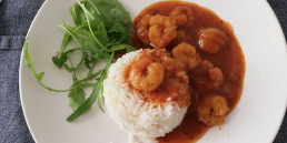 Gambas al curry con arroz. Receta de sardinas en Lata