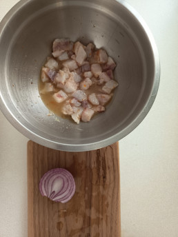 Ceviche de corvina, receta de Sardinas en Lata